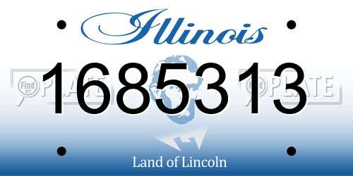 1685313 Illinois License Plate