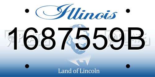 1687559B Illinois License Plate