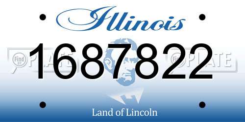 1687822 Illinois License Plate