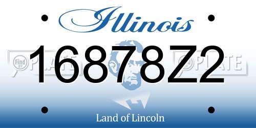 16878Z2 Illinois License Plate