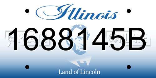 1688145B Illinois License Plate