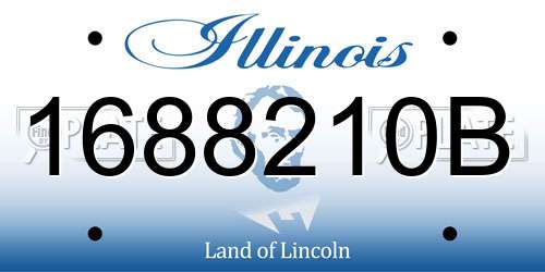 1688210B Illinois License Plate