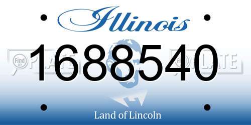 1688540 Illinois License Plate