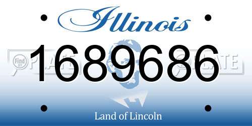 1689686 Illinois License Plate
