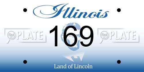 169 Illinois License Plate