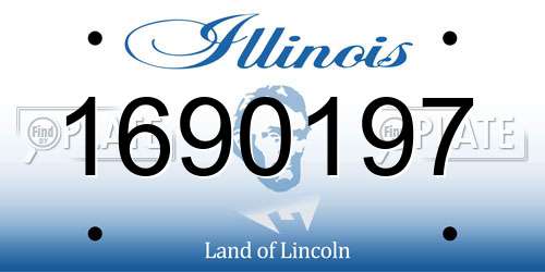 1690197 Illinois License Plate