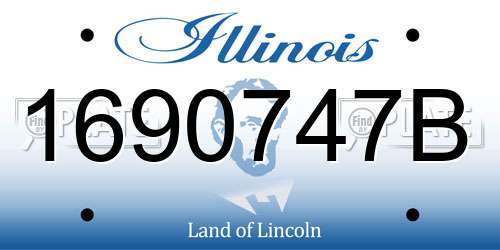 1690747B Illinois License Plate