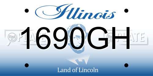1690GH Illinois License Plate