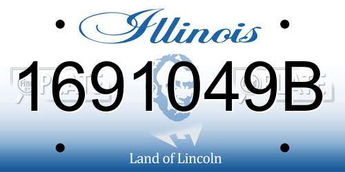 1691049B Illinois License Plate