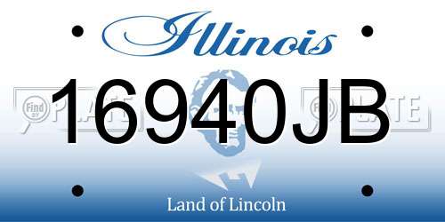 16940JB Illinois License Plate