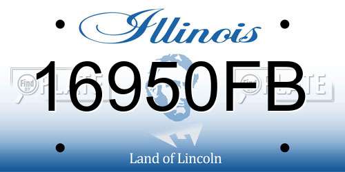 16950FB Illinois License Plate