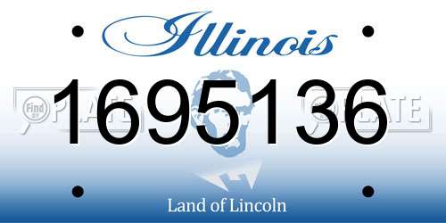 1695136 Illinois License Plate