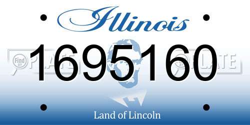 1695160 Illinois License Plate