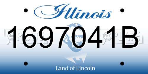 1697041B Illinois License Plate