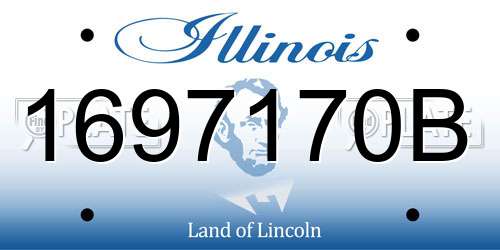 1697170B Illinois License Plate