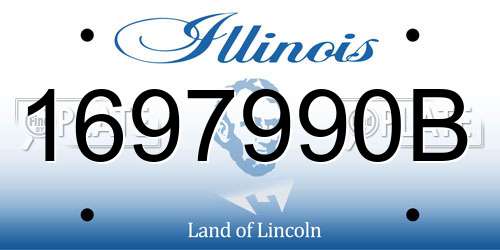 1697990B Illinois License Plate