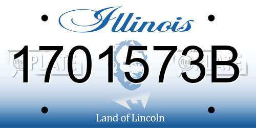1701573B Illinois License Plate