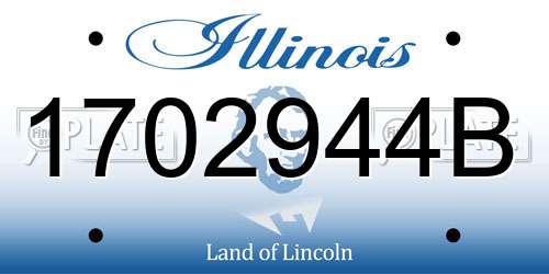 1702944B Illinois License Plate