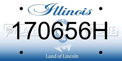 170656H Illinois License Plate