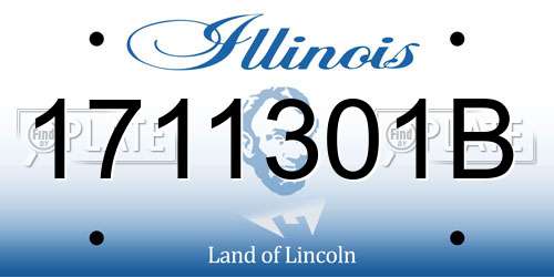 1711301B Illinois License Plate