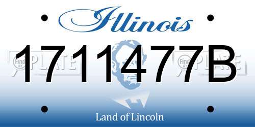 1711477B Illinois License Plate