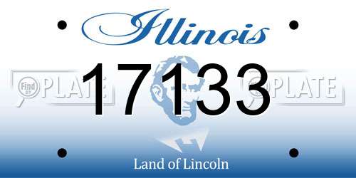 17133 Illinois License Plate
