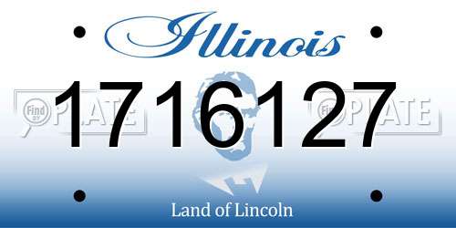 1716127 Illinois License Plate