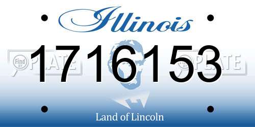 1716153 Illinois License Plate