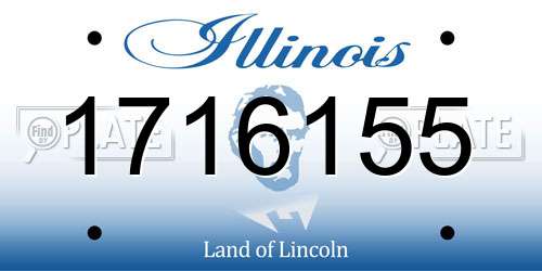 1716155 Illinois License Plate