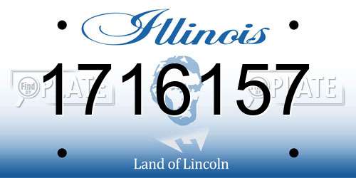 1716157 Illinois License Plate