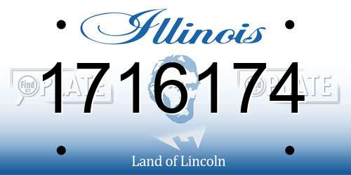 1716174 Illinois License Plate