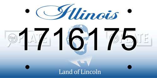 1716175 Illinois License Plate