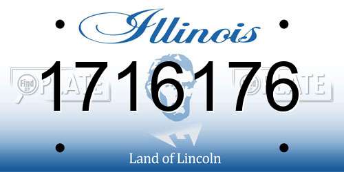 1716176 Illinois License Plate
