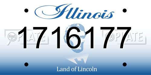 1716177 Illinois License Plate