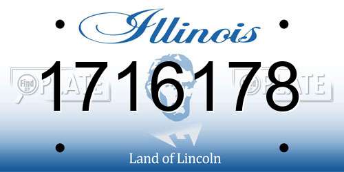 1716178 Illinois License Plate