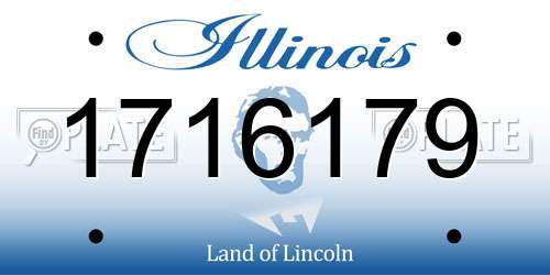1716179 Illinois License Plate
