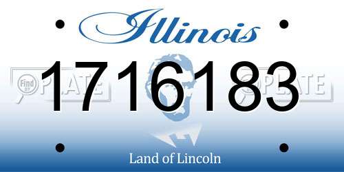 1716183 Illinois License Plate