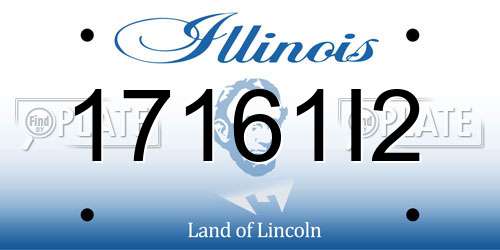 17161I2 Illinois License Plate