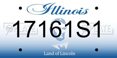 17161S1 Illinois License Plate