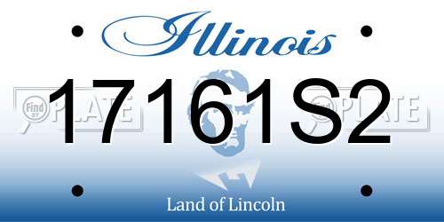 17161S2 Illinois License Plate