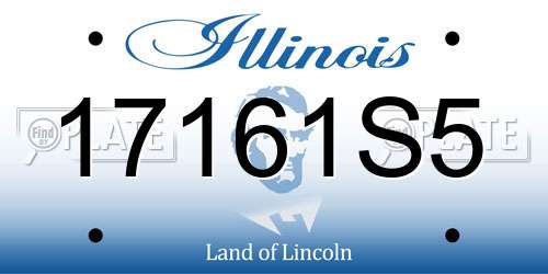 17161S5 Illinois License Plate