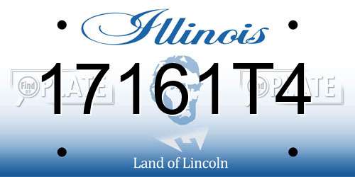 17161T4 Illinois License Plate