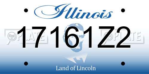 17161Z2 Illinois License Plate