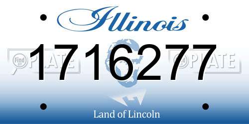 1716277 Illinois License Plate