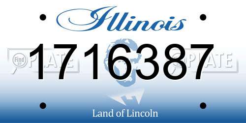 1716387 Illinois License Plate