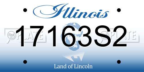 17163S2 Illinois License Plate