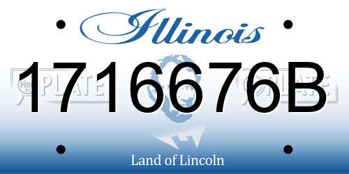 1716676B Illinois License Plate