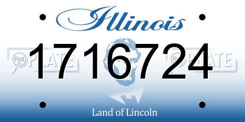 1716724 Illinois License Plate