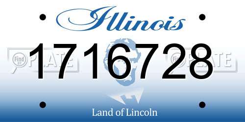 1716728 Illinois License Plate