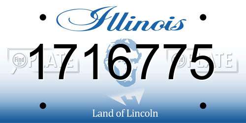 1716775 Illinois License Plate